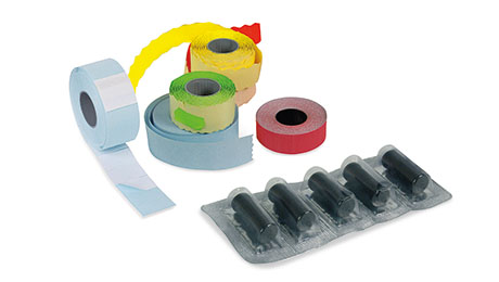 Labels rolls - Ink rolls  for  price  labellers