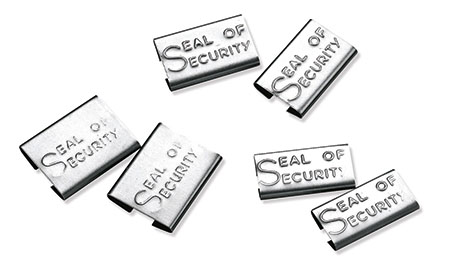 Seals for metal strap