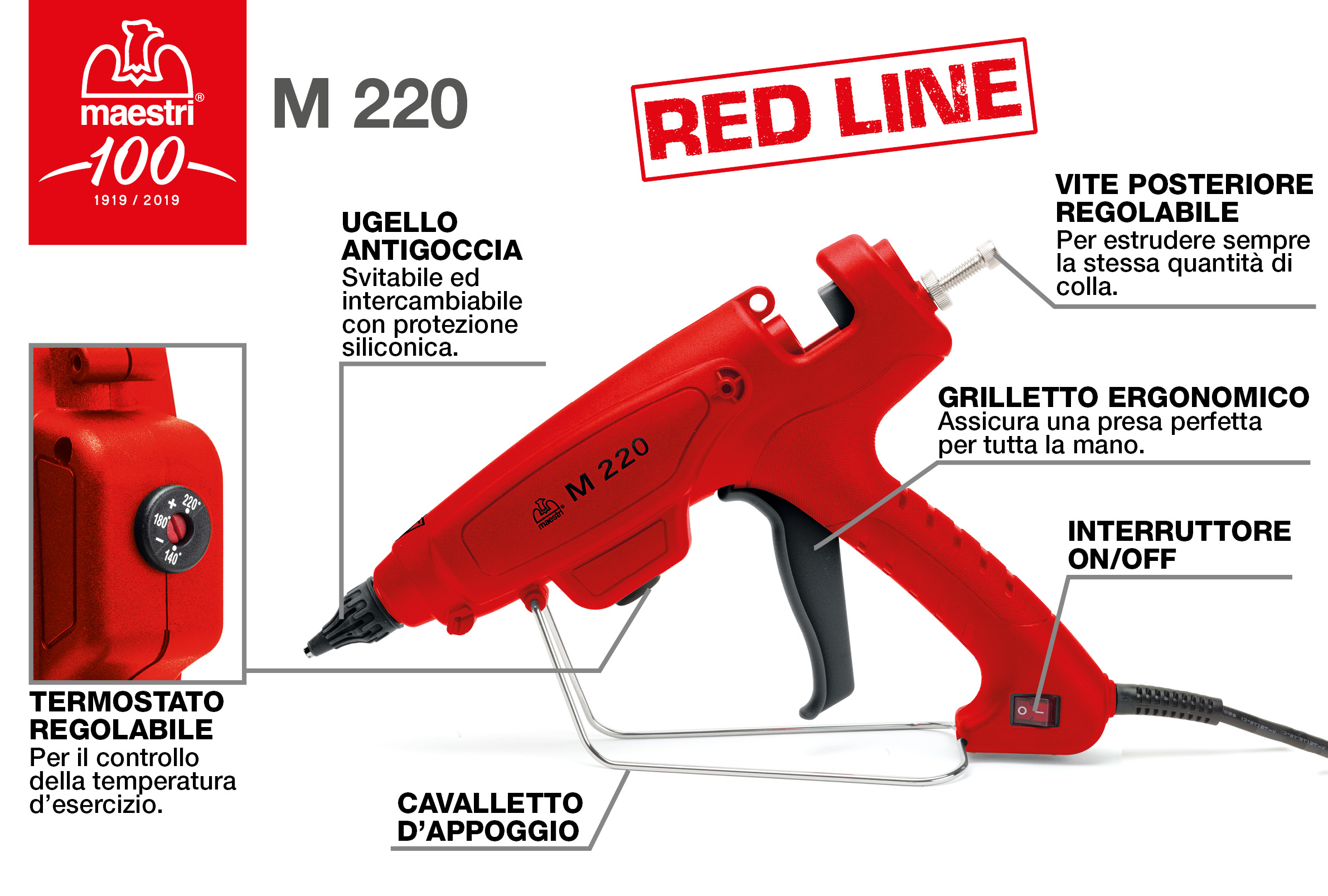 Incollatrice professionale M 220 | Romeo Maestri