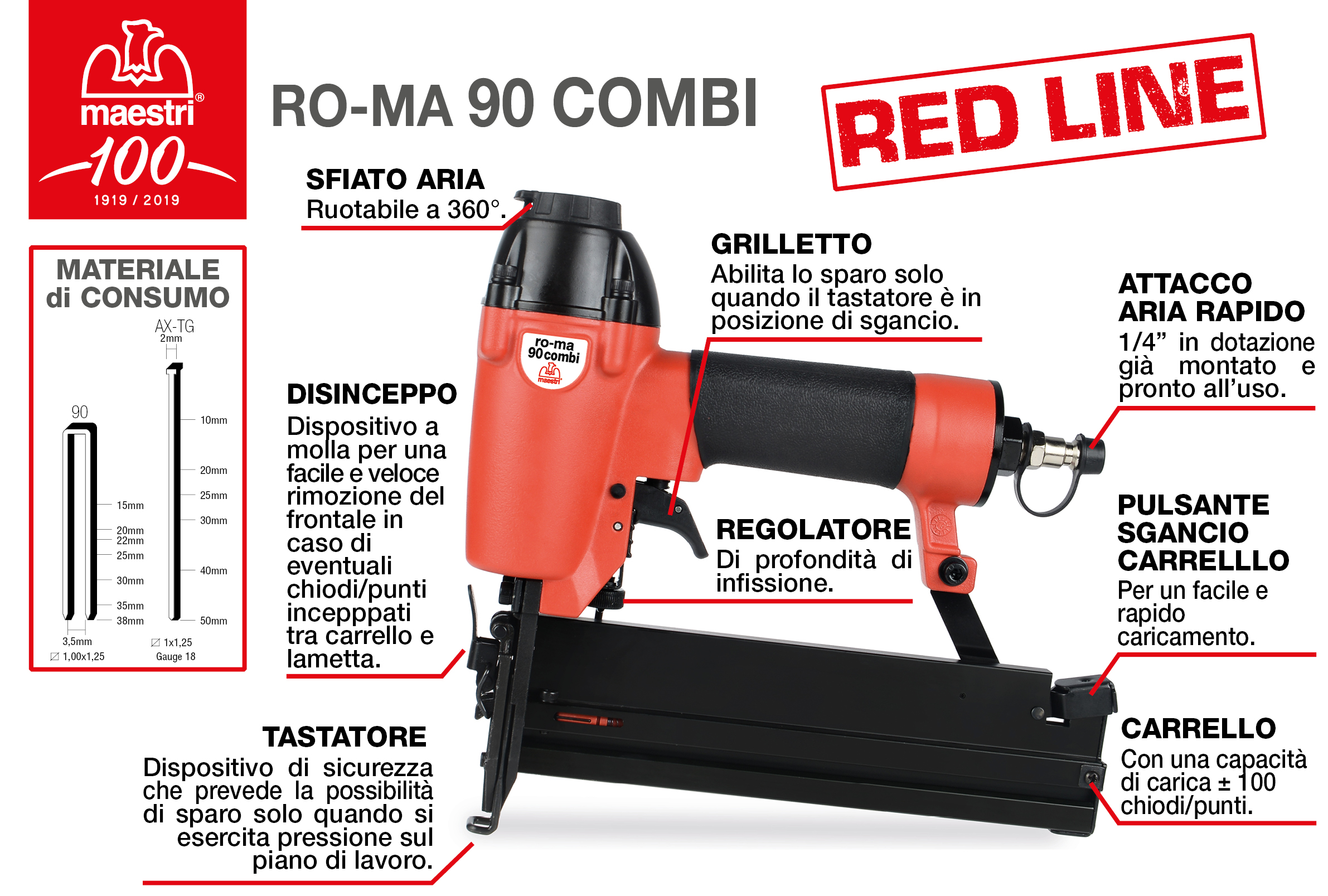 RO-MA 90 COMBI RED LINE