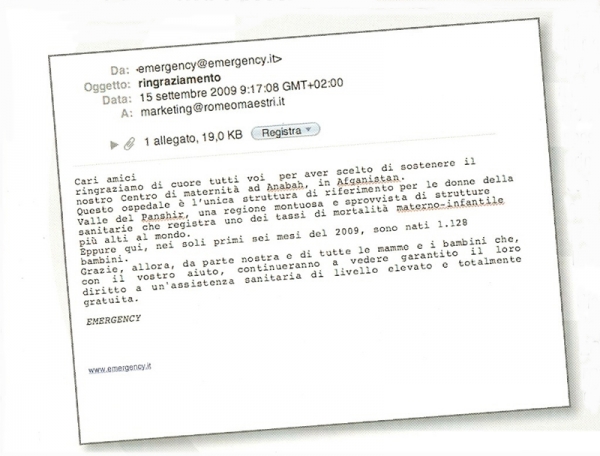 Ringraziamento Emergency Ringraziamento Emergency