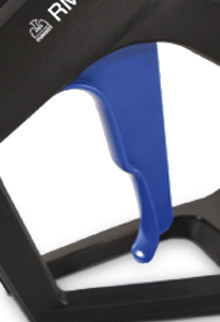 Gatillo de amplio rango que reduce el esfuerzo en un 30%.