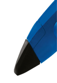 Boquilla intercambiable de Ø 3 con protección de silicona.